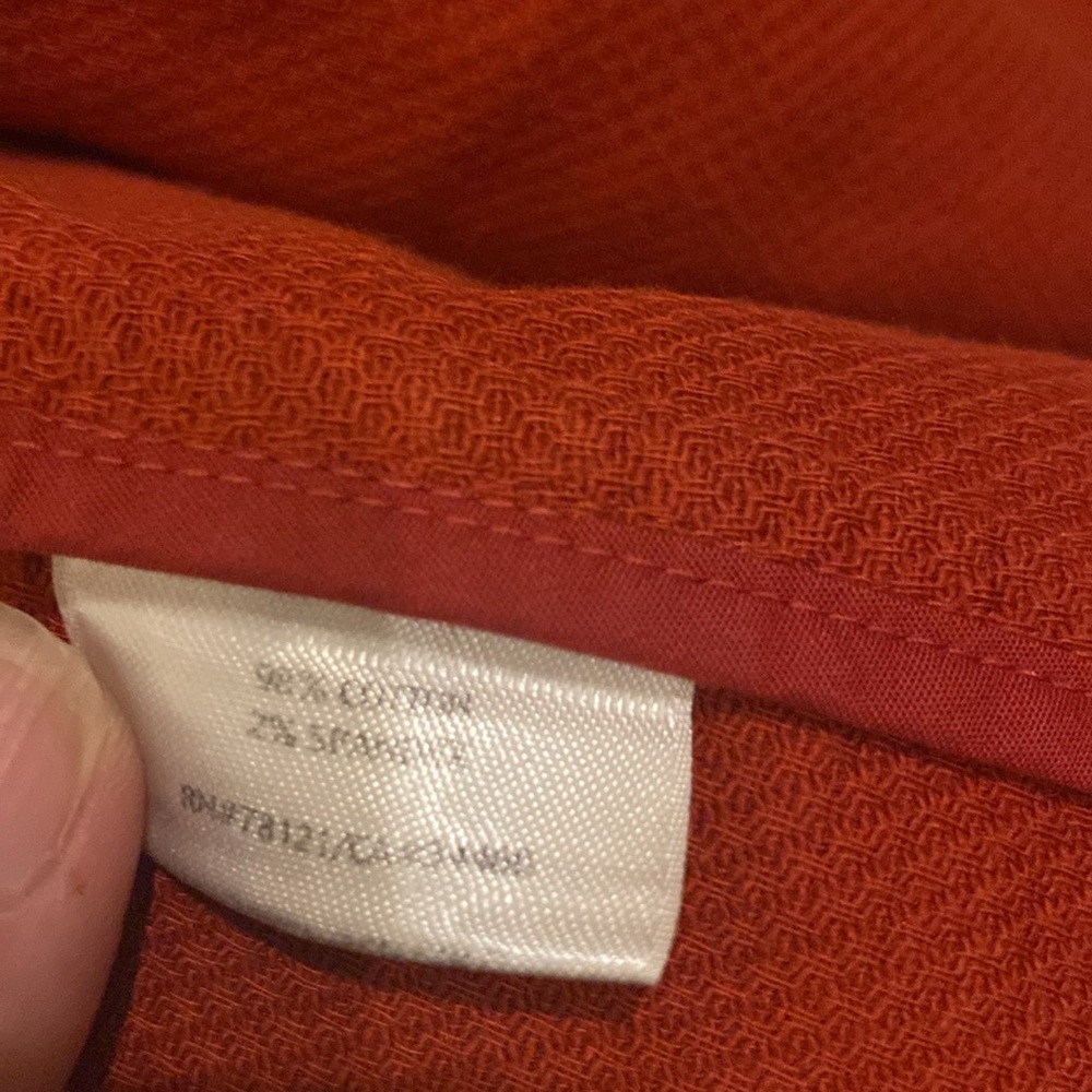 Eileen Fisher Rust Jacket With Side Pockets Size … - image 4